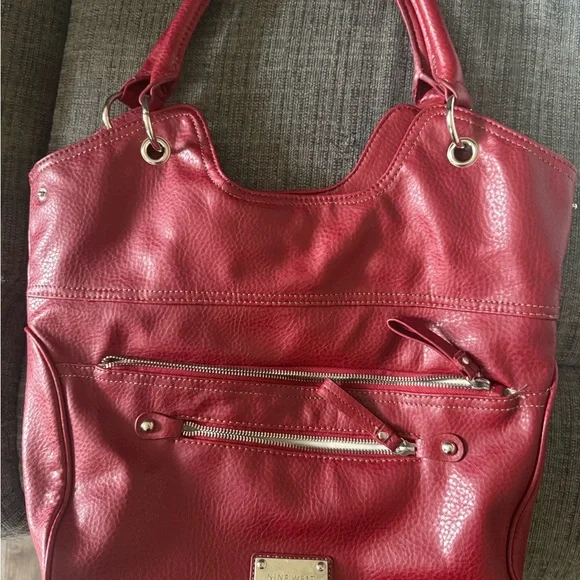 Red Women's Nine West shoulder bag - Picture 1 of 3